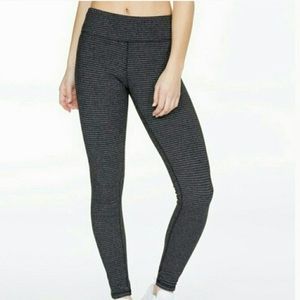 Kyodan Seamless Winter Jersey Striped Leggings size small